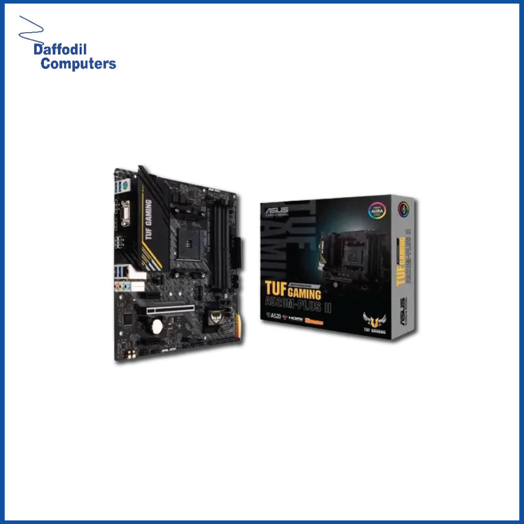 Asus Tuf Gaming A520m-Plus II Motherboard, Chipset A520 Amd Ryzen 5000 Series